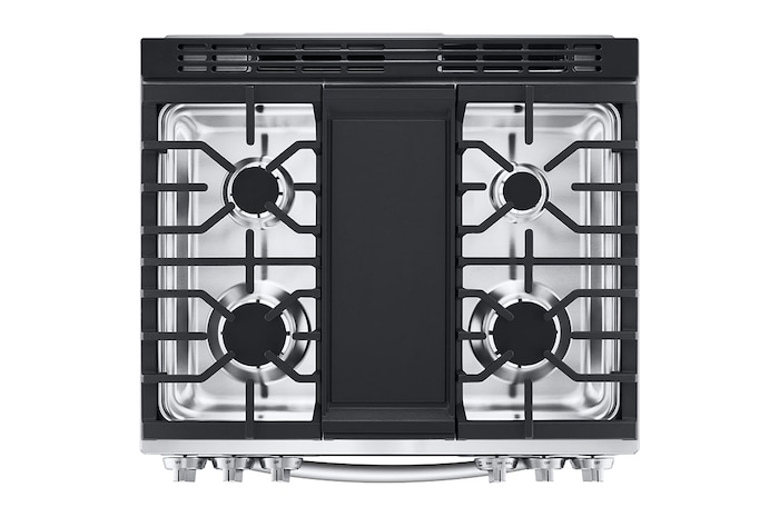 LG Cuisinière au gaz intelligente encastrable de 6,3 pi³ avec Wi-Fi, technologie ProBake Convection<sup>MD</sup>, InstaView<sup>MC</sup> et Air Fry, LSGL6335F