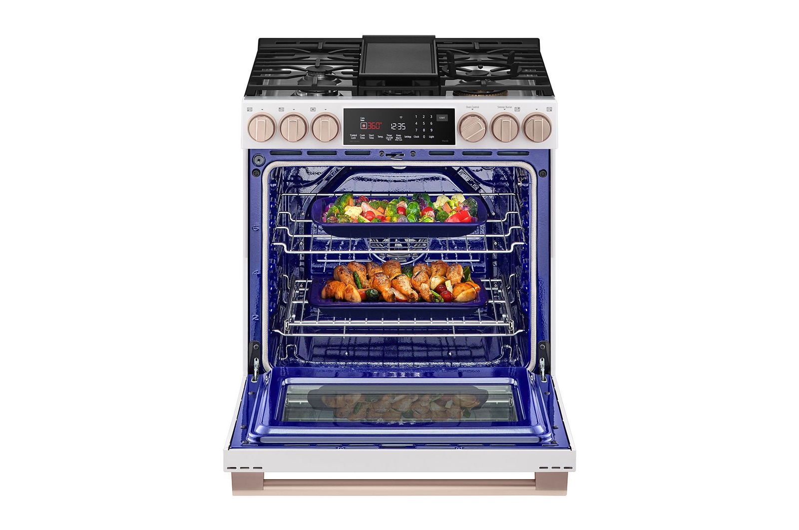 Front Open Filled view