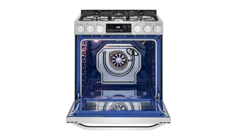 LG STUDIO- Cuisinière au gaz de 6,3 pi 3 encastrable avec four de pleine capacité et tiroir chauffant, LSSG3016ST