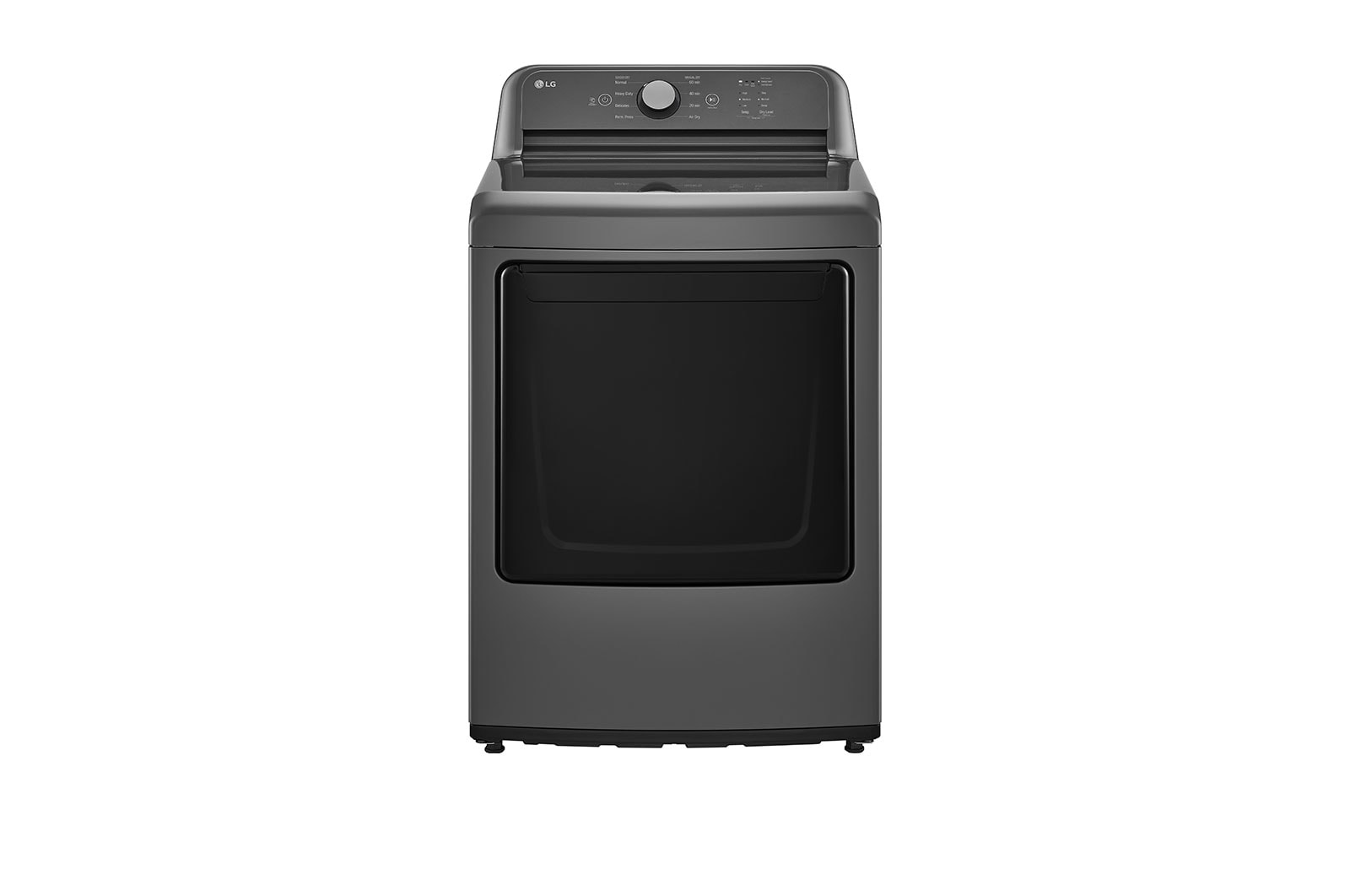 Vue avant de Sécheuse électrique à très grande capacité de 7,3 pi³ homologuée ENERGY STAR, avec commandes à l’arrière et séchage par détecteur  DLE6100M