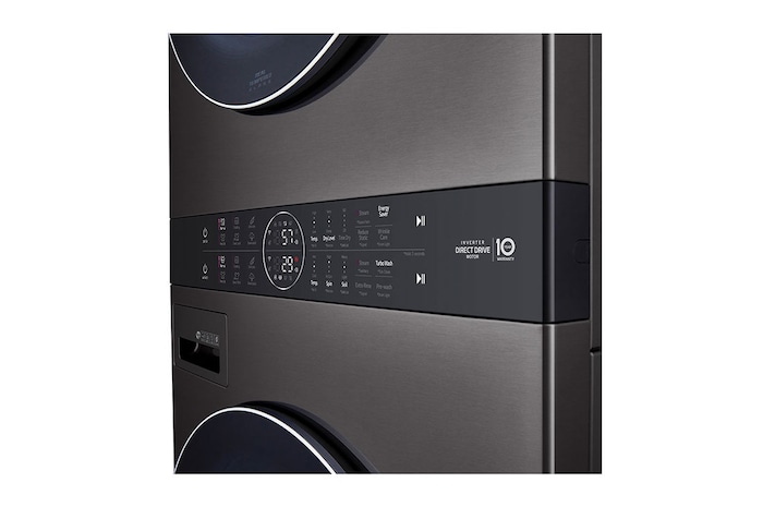 LG Laveuse de 5,2 pi³ et sécheuse électrique de 7,4 pi³ WashTower<sup>MC</sup> à chargement frontal de LG avec Centre Control<sup>MC</sup> à unité simple, WKEX200HBA
