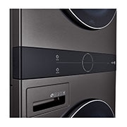 LG Laveuse de 5,2 pi³ et sécheuse électrique de 7,4 pi³ WashTower<sup>MC</sup> à chargement frontal de LG avec Centre Control<sup>MC</sup> à unité simple, WKEX200HBA