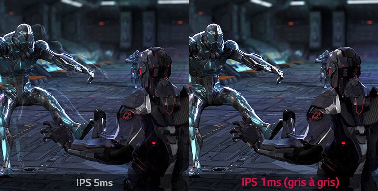 La perfection de l’image avec un taux de réponse de 1 ms