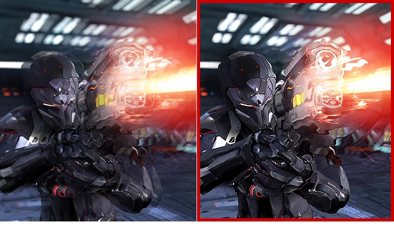 Comparaison de la fluidité du mouvement dans un jeu entre 60 Hz et 160 Hz (surcadence).