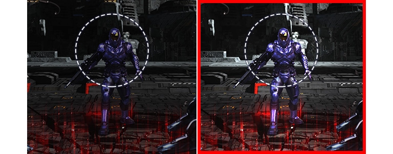 Simulation du stabilisateur de noir