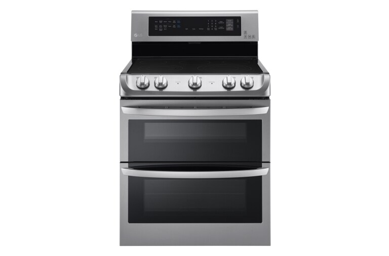 Vue avant de Cuisinière électrique à four double de 7,3 pi<sup>3</sup>, ProBake Convection<sup>MC</sup>, EasyClean<sup>MD</sup> LDE4413ST