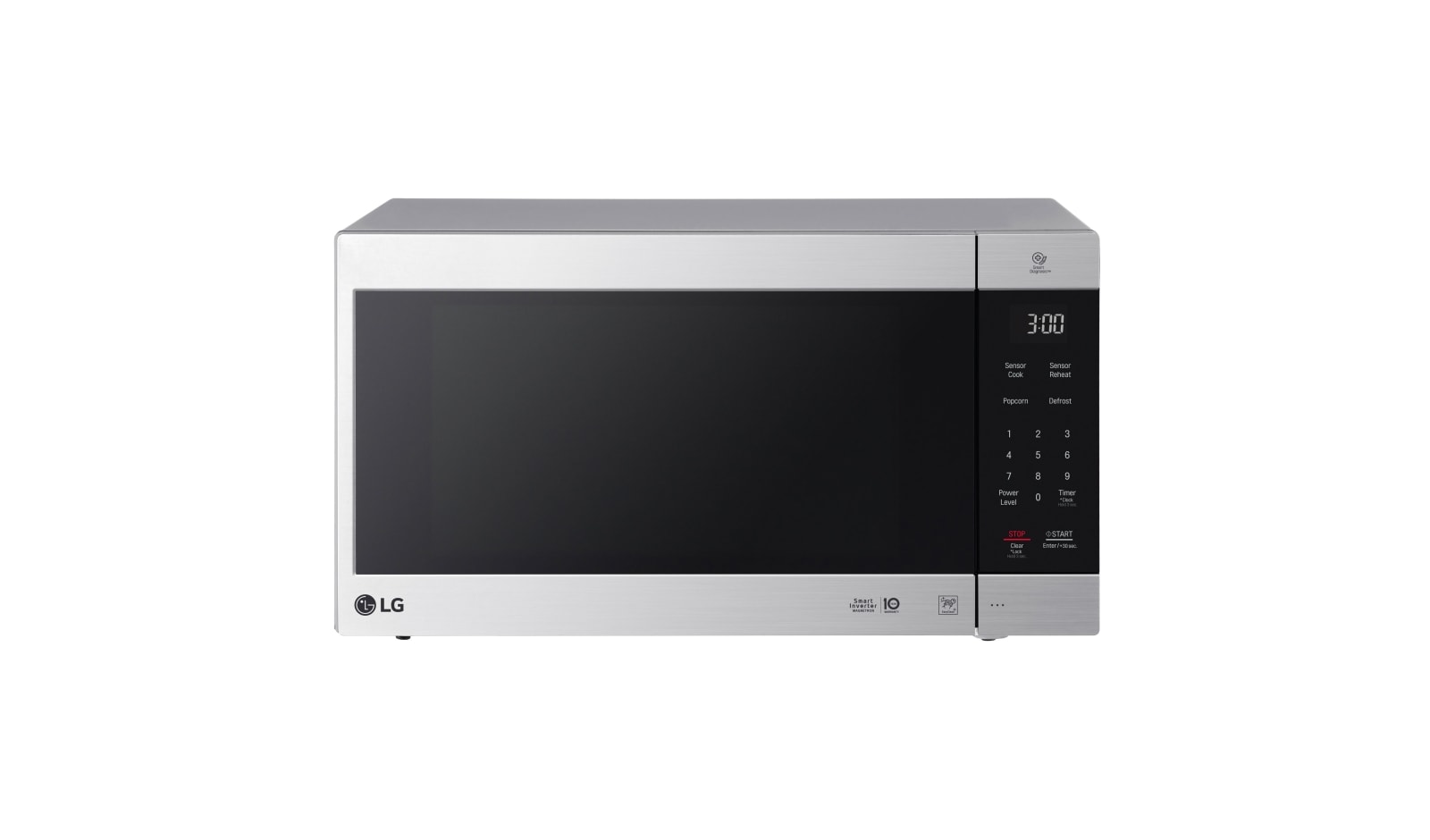 Vue avant de Micro-onde de comptoir NeoChef<sup>MC</sup> de 2,0 pi³ avec technologies Smart Inverter et EasyClean® LMC2075ST