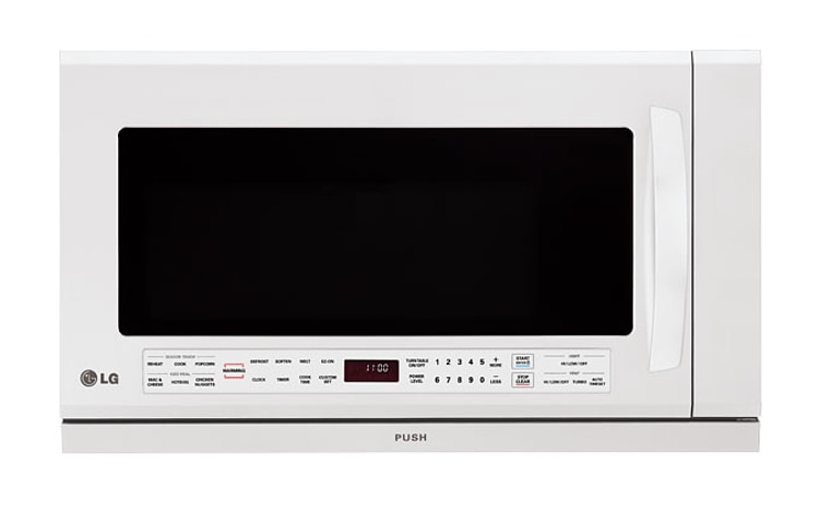 Vue avant de 2,0 pi 3 | Fours-hottes LG avec ventilateur Extenda et lampe chauffante LMHM2017SW