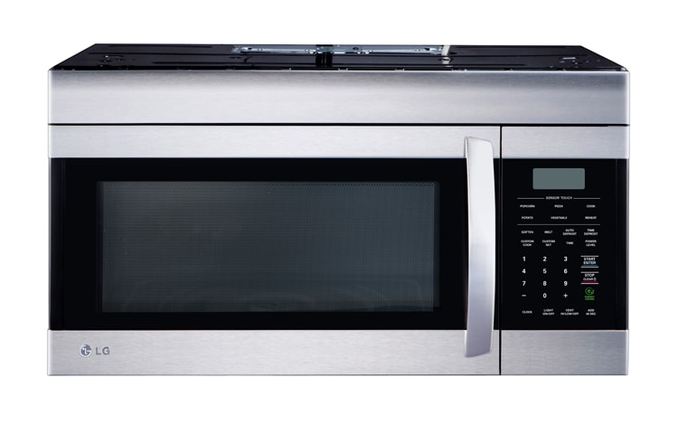 Vue avant de Fours-hottes LG de 1,6 pi 3 avec Technologie de cuisson à capteur LMV1631ST