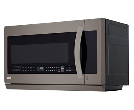 LG FOUR À MICRO-ONDES À HOTTE INTÉGRÉE DE CAPACITÉ SUPÉRIEURE DE LA GAMME EN ACIER INOXYDABLE NOIR DE LG , LMV2257BD
