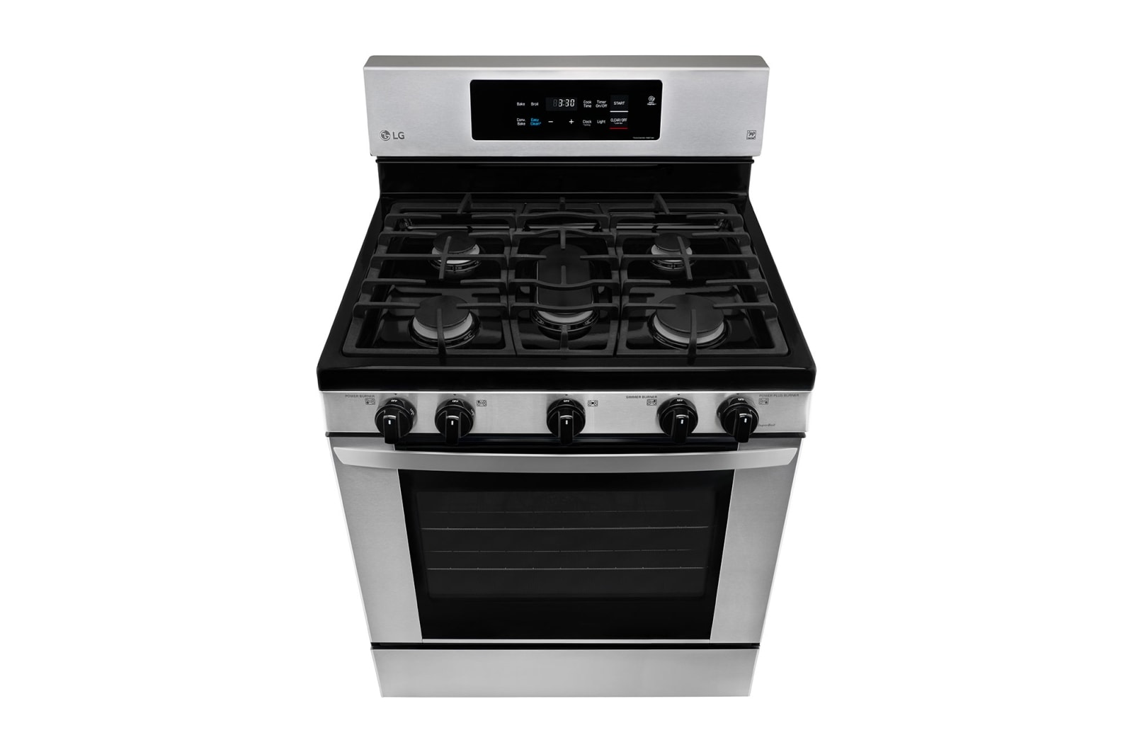 LG Cuisinière au gaz à four simple de 5,4 pi³ avec fonction EasyClean<sup>MD</sup> et convection par ventilateur EvenJet<sup>MC</sup>, LRG3060ST