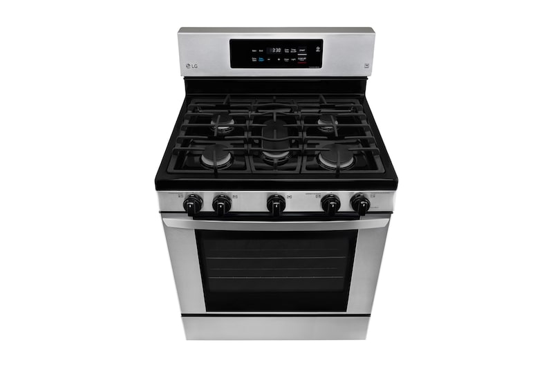LG Cuisinière au gaz à four simple de 5,4 pi³ avec fonction EasyClean<sup>MD</sup> et convection par ventilateur EvenJet<sup>MC</sup>, LRG3060ST