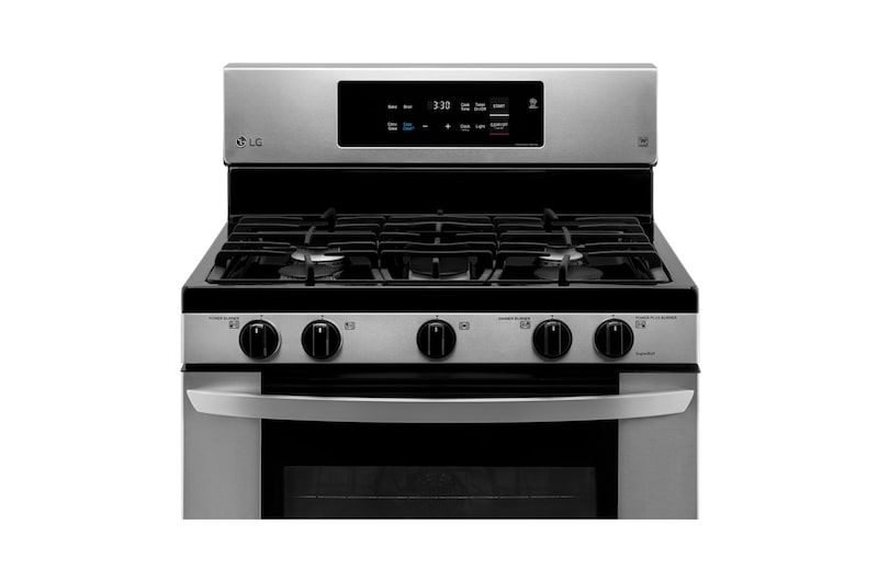 LG Cuisinière au gaz à four simple de 5,4 pi³ avec fonction EasyClean<sup>MD</sup> et convection par ventilateur EvenJet<sup>MC</sup>, LRG3060ST