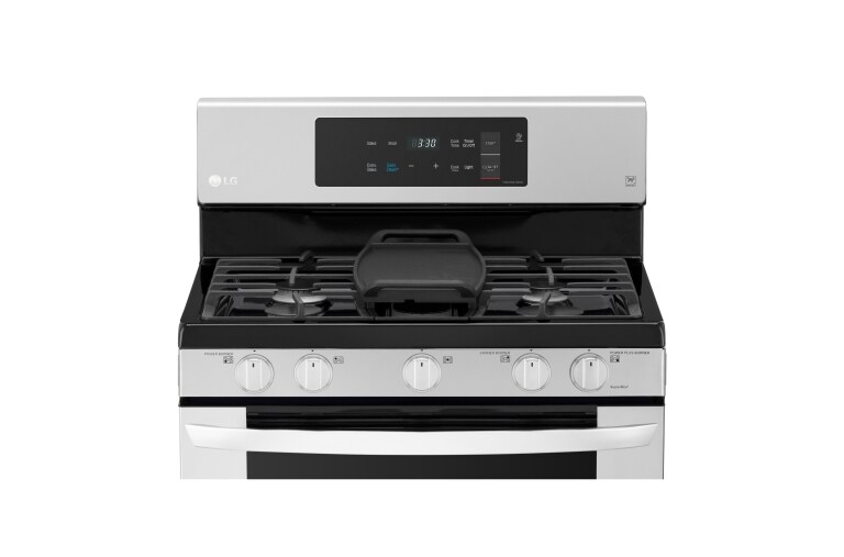 LG Cuisinière au gaz à four simple de 5,4 pi³ avec fonction EasyClean<sup>MD</sup> et convection par ventilateur EvenJet<sup>MC</sup>, LRG3193ST