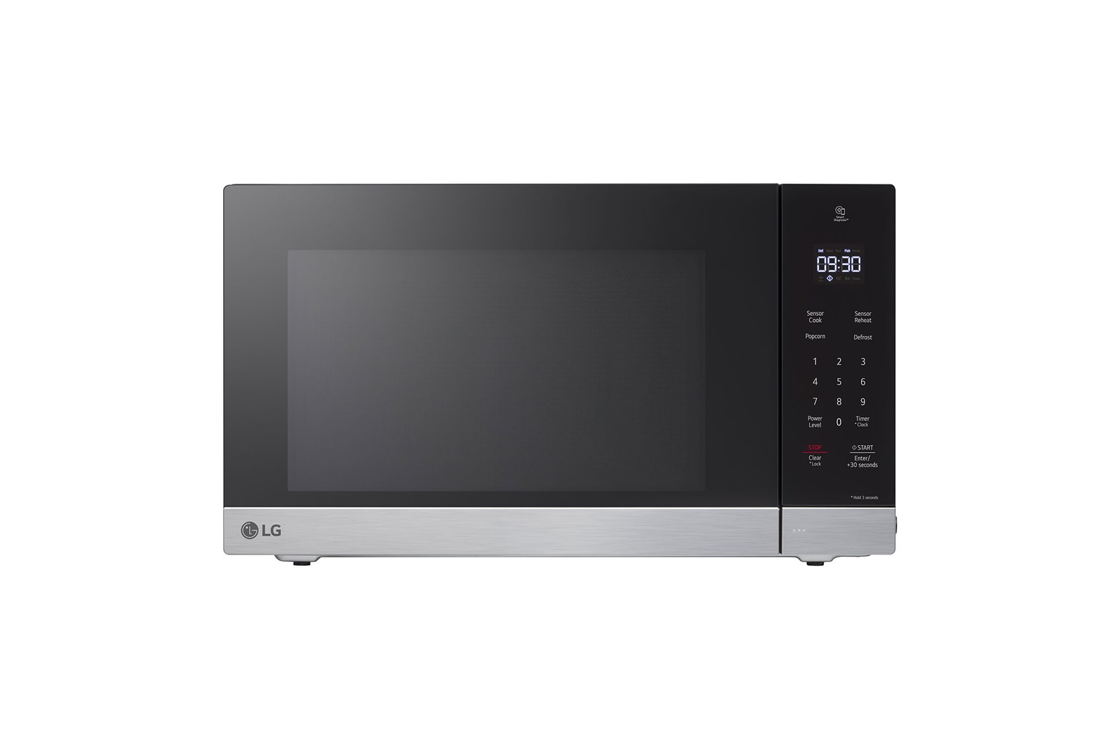 Vue avant de Four à micro-ondes de comptoir NeoChef<sup>MC</sup> de 0.9 pi3 avec onduleur intelligent et cuisson par capteur MSER0990S