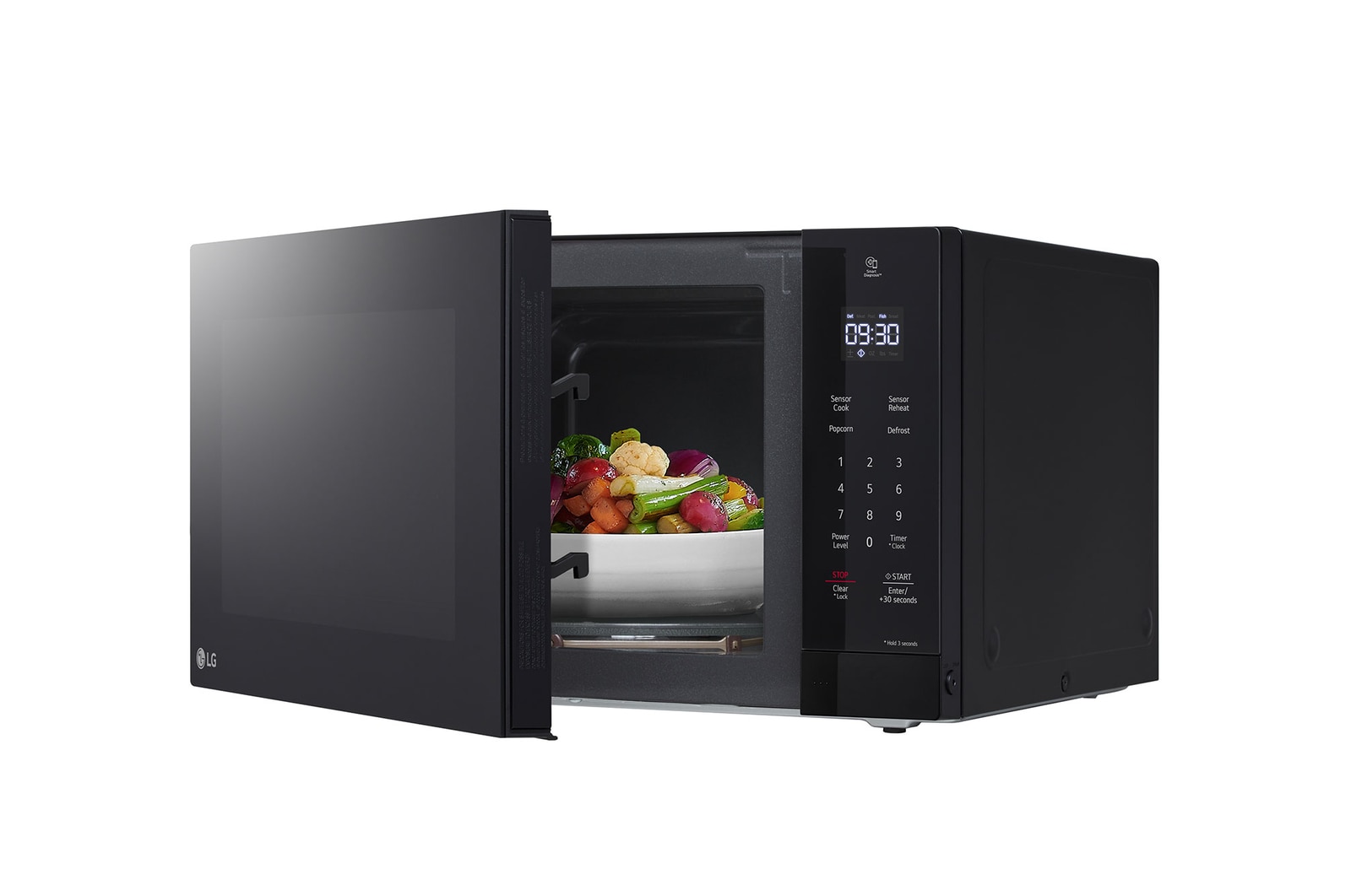 LG Four à micro-ondes de comptoir NeoChef<sup>MC</sup> de 1.5 pi3 avec onduleur intelligent et cuisson par capteur, MSER1590B