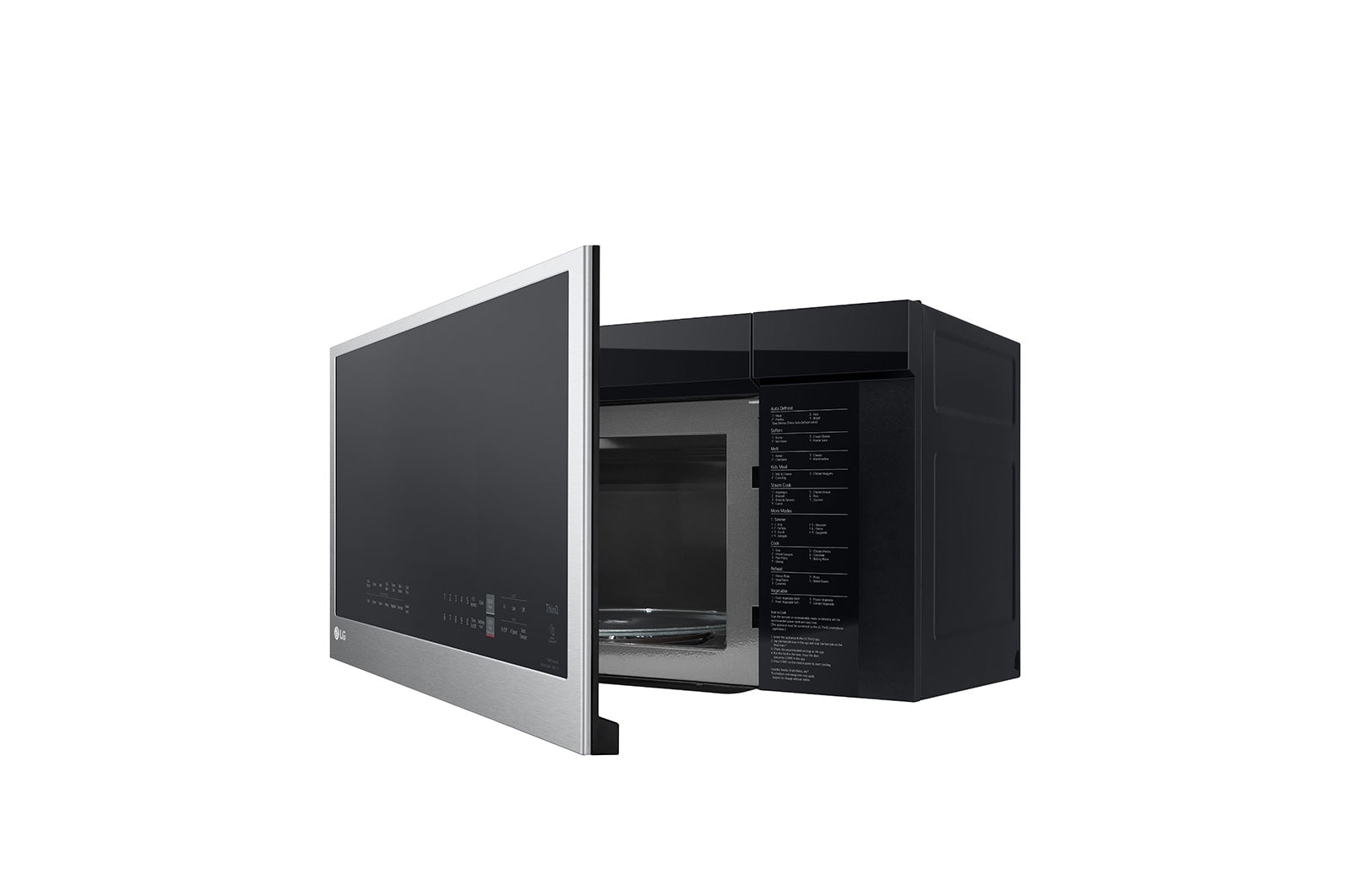 LG Four à micro-ondes intelligent avec hotte intégrée de 2 pi³ avec Wi-Fi et fonctionnalité EasyClean<sup>MD</sup>, MVEL2033F