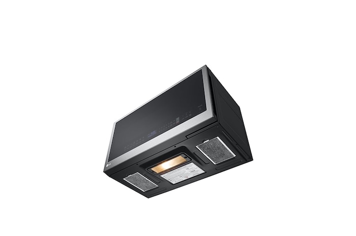 LG Four à micro-ondes intelligent avec hotte intégrée de 2 pi³ avec Wi-Fi et fonctionnalité EasyClean<sup>MD</sup>, MVEL2033F
