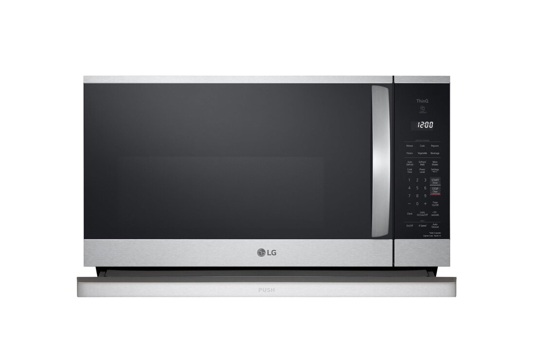 LG Four à micro-ondes intelligent avec hotte intégrée de 2,1 pi³ avec Wi-Fi, hotte ExtendaVent<sup>MC</sup> 2.0 et fonctionnalité EasyClean<sup>MD</sup>, MVEL2125X