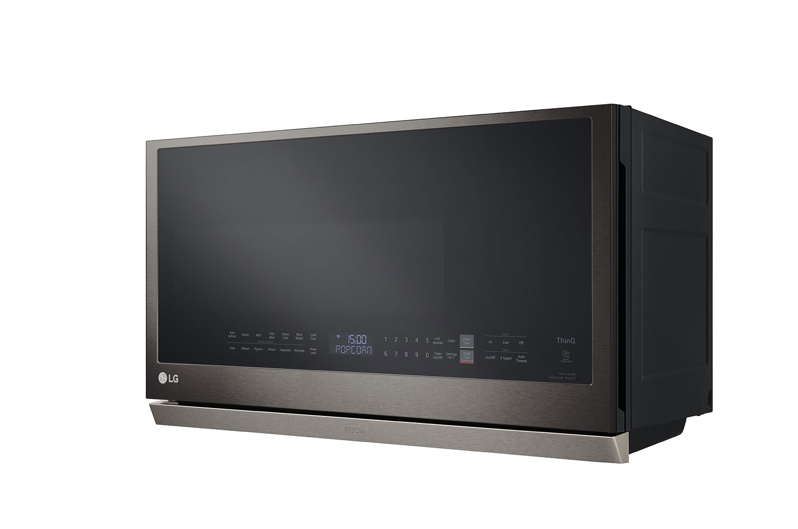 LG Four à micro-ondes intelligent avec hotte intégrée de 2,1 pi³ avec Wi-Fi, hotte ExtendaVent<sup>MC</sup> 2.0 et fonctionnalité EasyClean<sup>MD</sup>, MVEL2137D