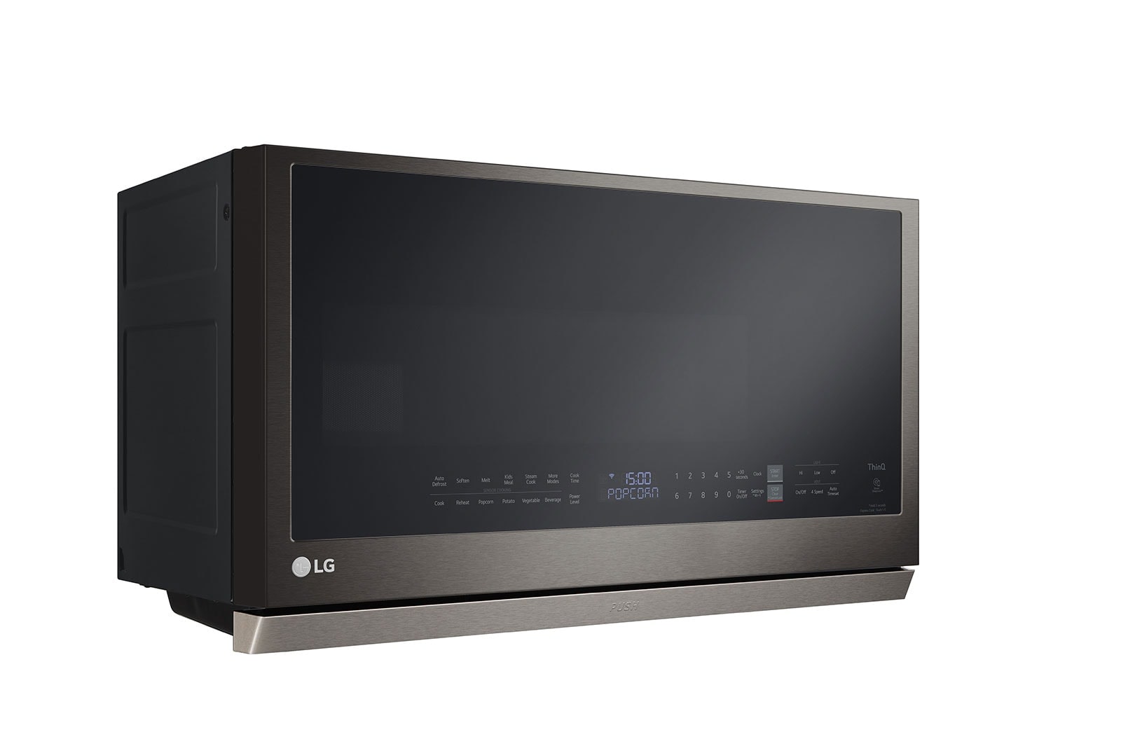 LG Four à micro-ondes intelligent avec hotte intégrée de 2,1 pi³ avec Wi-Fi, hotte ExtendaVent<sup>MC</sup> 2.0 et fonctionnalité EasyClean<sup>MD</sup>, MVEL2137D