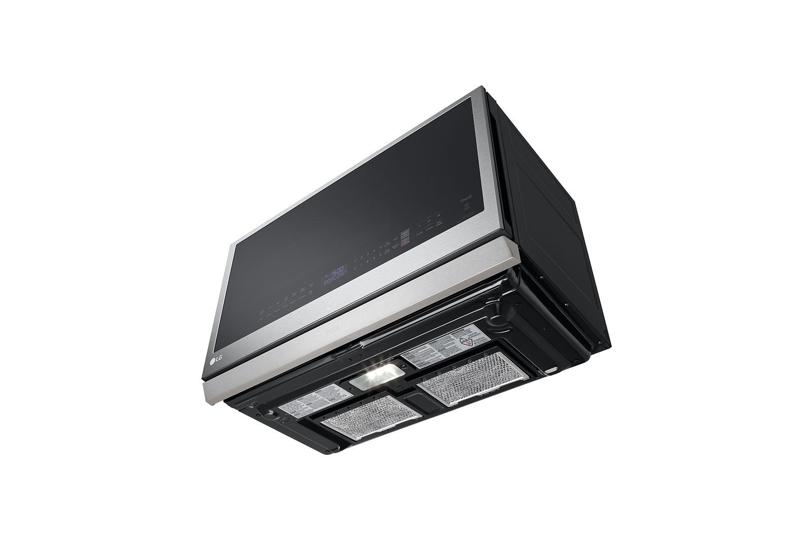 LG Four à micro-ondes intelligent avec hotte intégrée de 2,1 pi³ avec Wi-Fi, hotte ExtendaVent<sup>MC</sup> 2.0 et fonctionnalité EasyClean<sup>MD</sup>, MVEL2137F