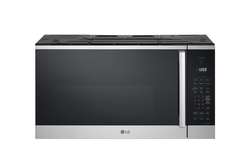 Vue avant de Four à micro-ondes à hotte intégrée de 1,8 pi³ | Cuisson par capteur, cuisson automatique, 300 PCM, EasyClean🅫, intell., acier inox. MVEM1825X