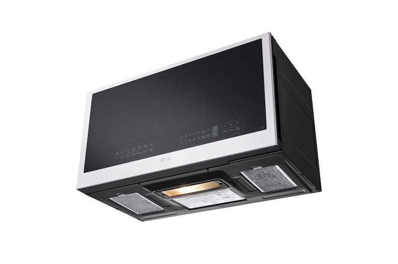 LG Four à micro-ondes intelligent de 2 pi3 blanc LG STUDIO avec hotte intégrée , MVES2033N