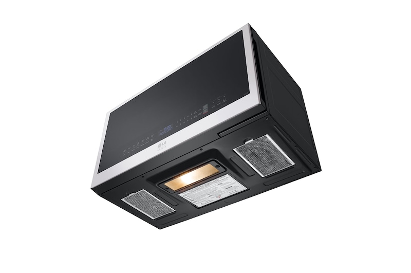 LG Four à micro-ondes intelligent de 2 pi3 blanc LG STUDIO avec hotte intégrée , MVES2033N