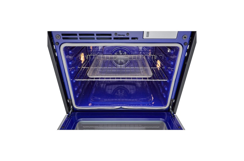 LG Four mural combiné intelligent de 1,7/4,7 pi³ avec convection véritable  technologie InstaView<sup>MD</sup>, Air Fry et Vapeur Sous Vide, WCEP6427F
