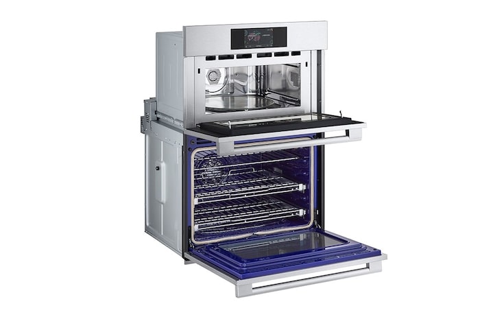 LG Four mural double combiné de 1,7/4,7 pi³ avec technologie Air Fry de LG STUDIO, WCES6428F