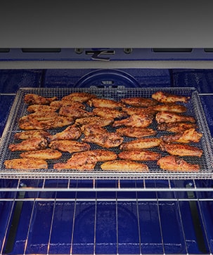 Obtenez des aliments croustillants avec Air Fry.