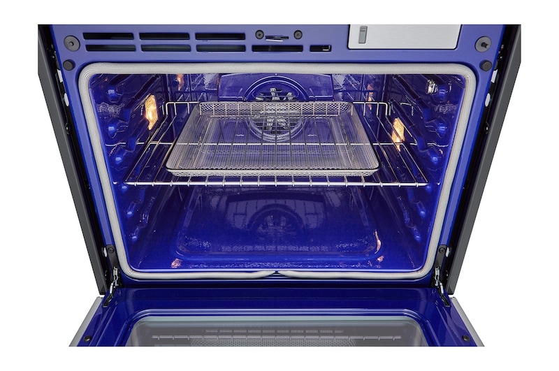 LG Four électrique mural encastrable simple intelligent de 4,7 pi³ avec les technologies InstaView<sup>MD</sup>, Air Fry et Vapeur Sous Vide de LG STUDIO, WSES4728F