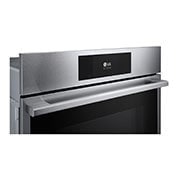 LG Four électrique mural encastrable simple intelligent de 4,7 pi³ avec les technologies InstaView<sup>MD</sup>, Air Fry et Vapeur Sous Vide de LG STUDIO, WSES4728F