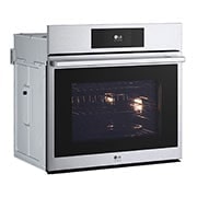 LG Four électrique mural encastrable simple intelligent de 4,7 pi³ avec les technologies InstaView<sup>MD</sup>, Air Fry et Vapeur Sous Vide de LG STUDIO, WSES4728F