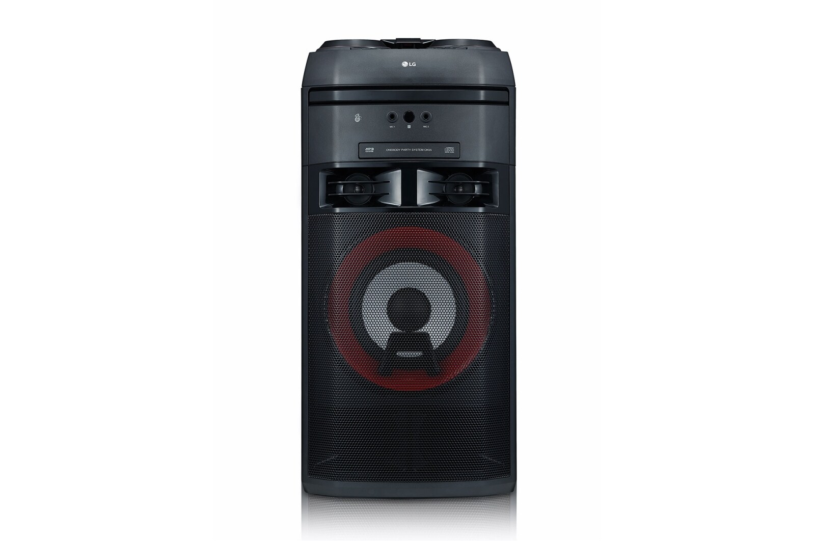 LG XBOOM OK55 Système de divertissement de 500W avec karaoké et effets DJ, OK55