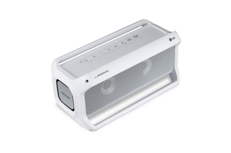 LG Haut-parleur Bluetooth XBOOM GO PK7-W de LG résistant à l’eau et offrant jusqu’à 22 heures de lecture, PK7-W