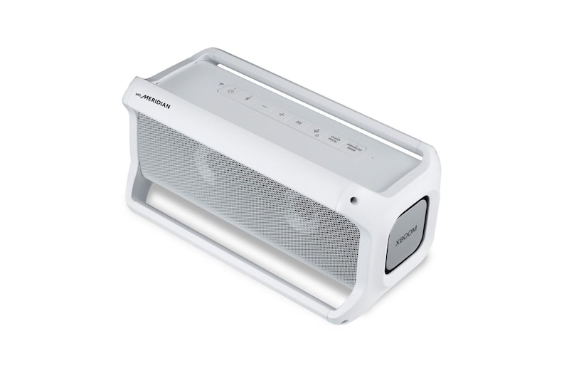 LG Haut-parleur Bluetooth XBOOM GO PK7-W de LG résistant à l’eau et offrant jusqu’à 22 heures de lecture, PK7-W