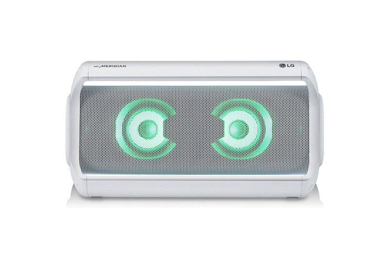 LG Haut-parleur Bluetooth XBOOM GO PK7-W de LG résistant à l’eau et offrant jusqu’à 22 heures de lecture, PK7-W