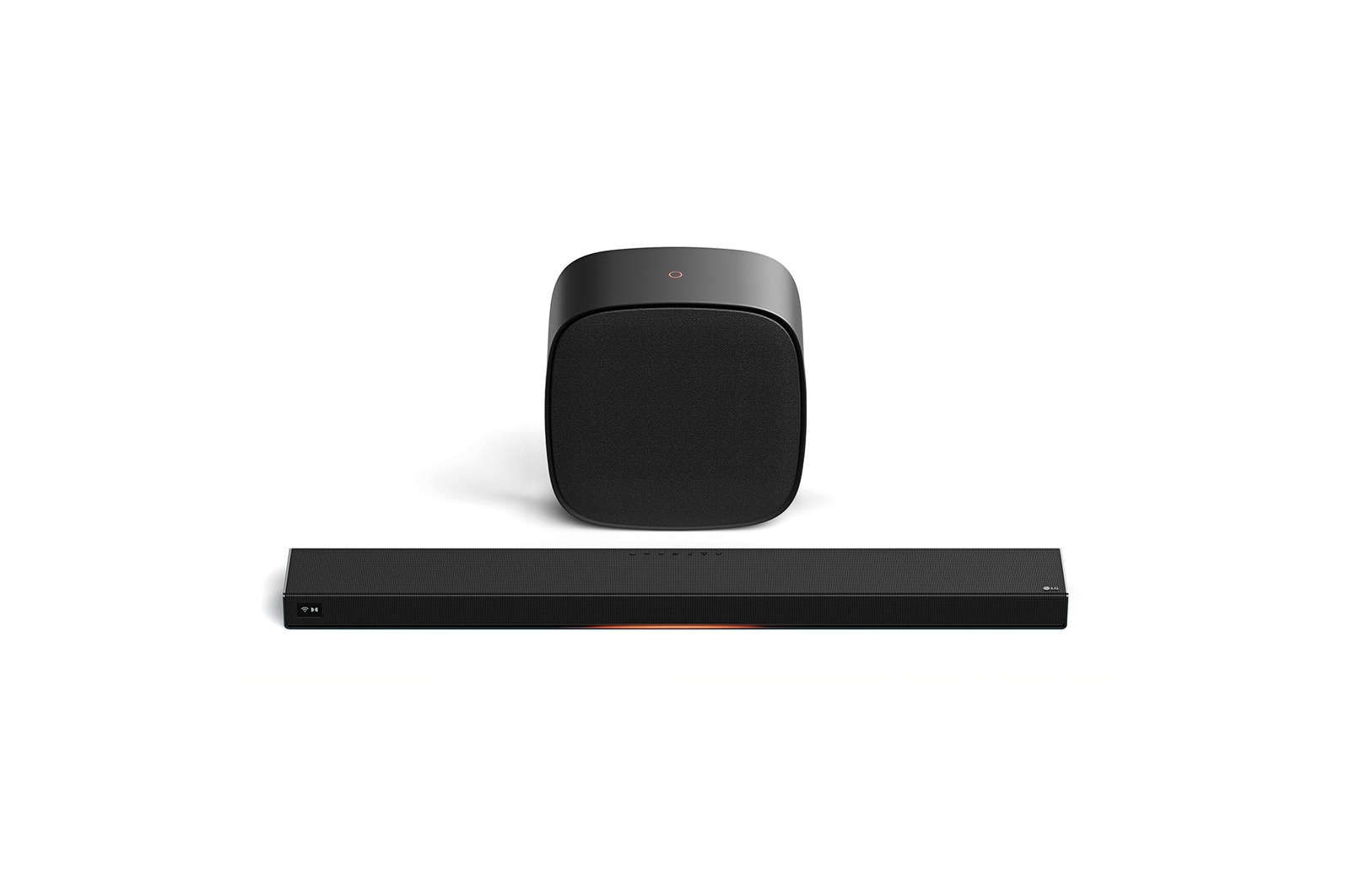 Vue avant de Système Cinema Suite 7 du système Sound Suite de LG W7H7