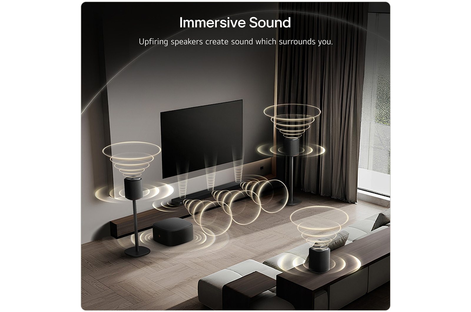 LG Système Immersive Suite 7 du système Sound Suite de LG, M7M7W7H7