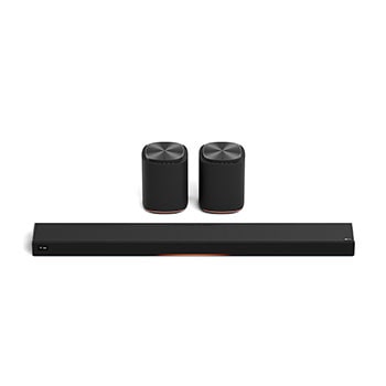 Vue avant de Système Immersive Suite 7 Pro du système Sound Suite de LG M7M7W7H7