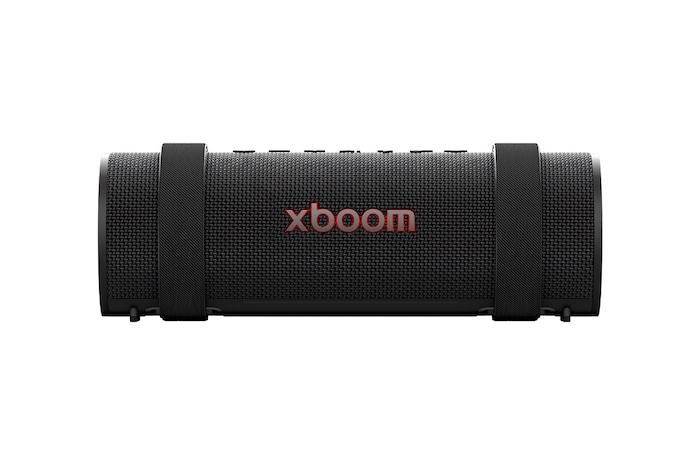 Vue de face de LG xboom Grab by will.i.am | Haut-parleur Bluetooth portable | xboom Signature Sound avec une portabilité suprême