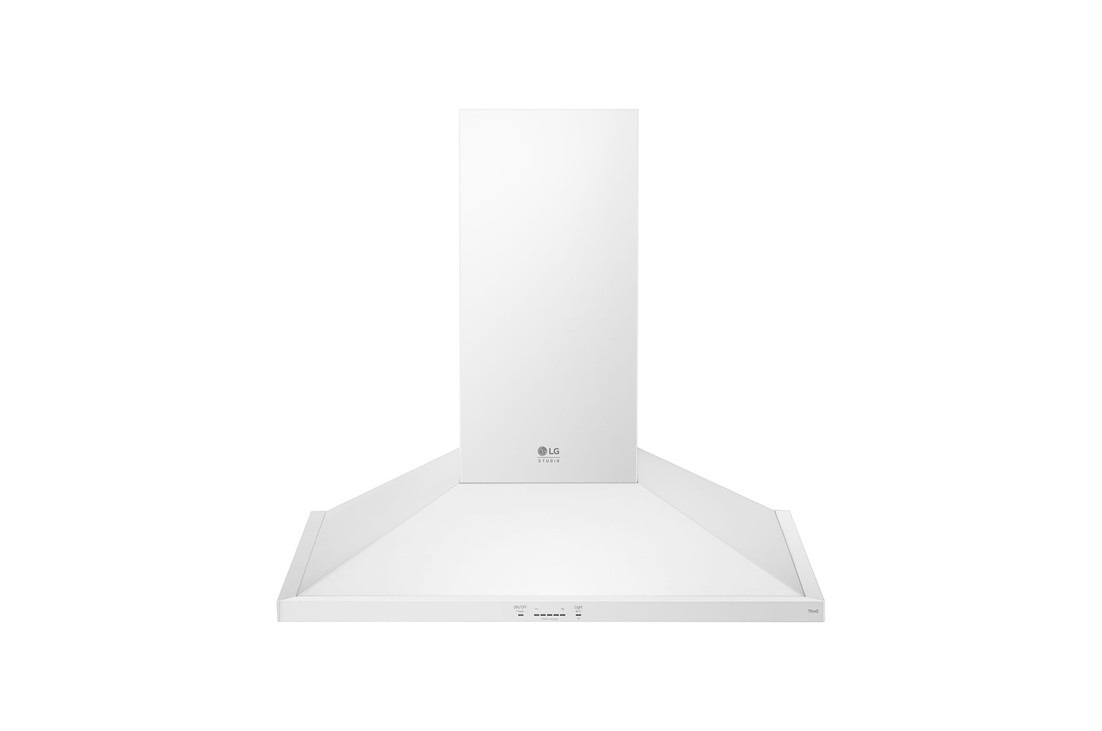 Vue avant de Hotte murale de type cheminée de 30 po de LG STUDIO Essence White, LSHD3080N