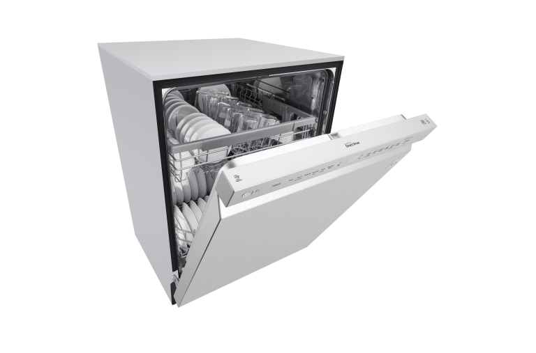 LG Lave-vaisselle à commande frontale de 48 dB équipé du système QuadWash<sup>MC</sup> et du moteur à inversion DirectDrive<sup>MC</sup>, LDF5545ST