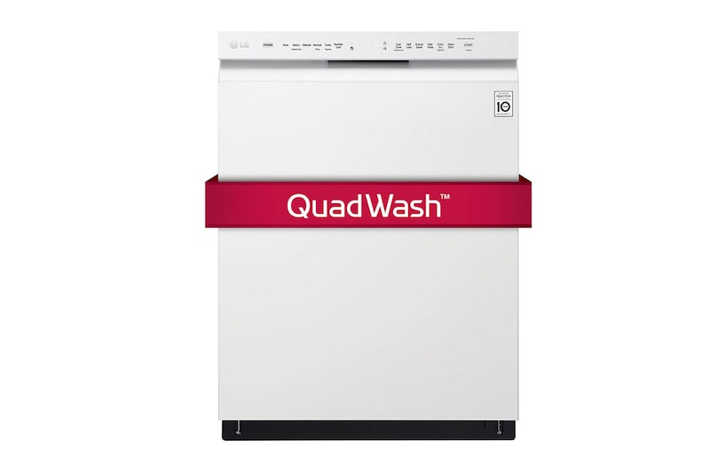 LG Lave-vaisselle à commande frontale de 48 dB équipé du système QuadWash<sup>MC</sup> et du moteur à inversion DirectDrive<sup>MC</sup>, LDF5545WW