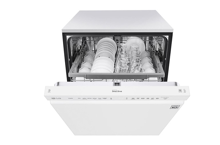LG Lave-vaisselle à commande frontale de 48 dB équipé du système QuadWash<sup>MC</sup> et du moteur à inversion DirectDrive<sup>MC</sup>, LDF5545WW