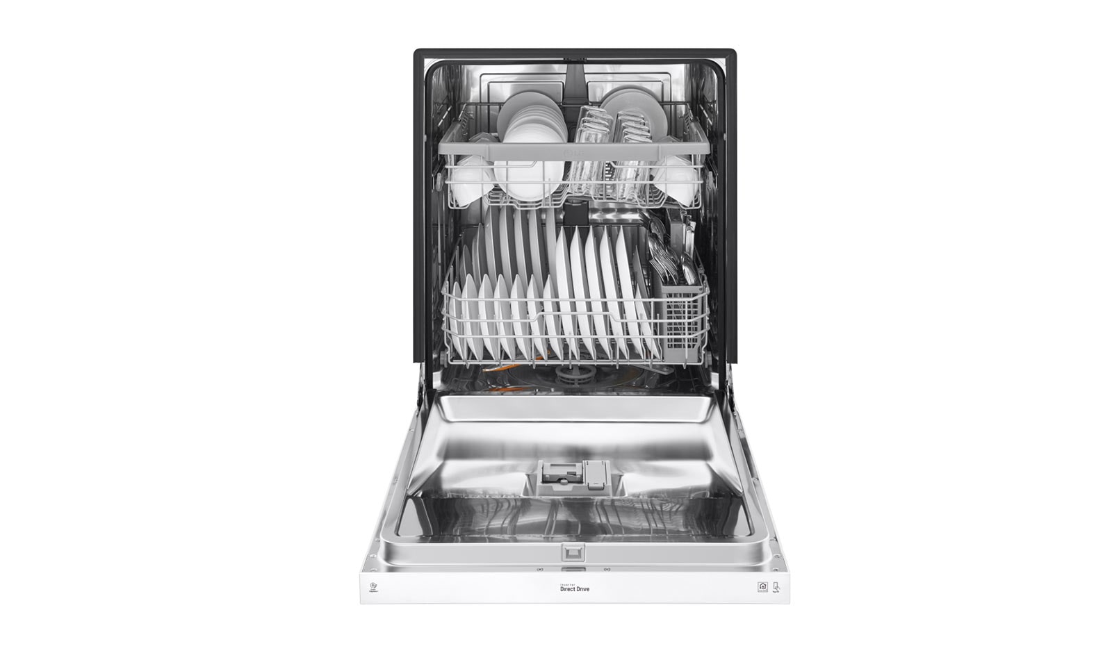LG Lave-vaisselle à commande frontale de 48 dB équipé du système QuadWash<sup>MC</sup> et du moteur à inversion DirectDrive<sup>MC</sup>, LDF5545WW