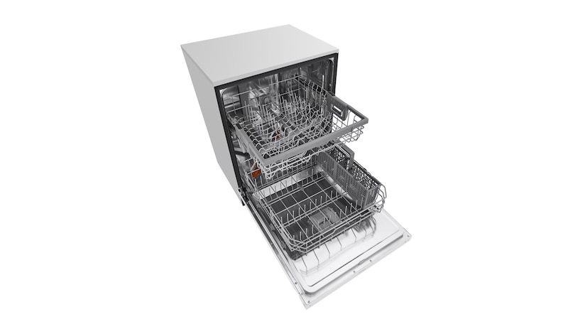 LG Lave-vaisselle à commande frontale de 48 dB équipé du système QuadWash<sup>MC</sup> et du moteur à inversion DirectDrive<sup>MC</sup>, LDF5545WW