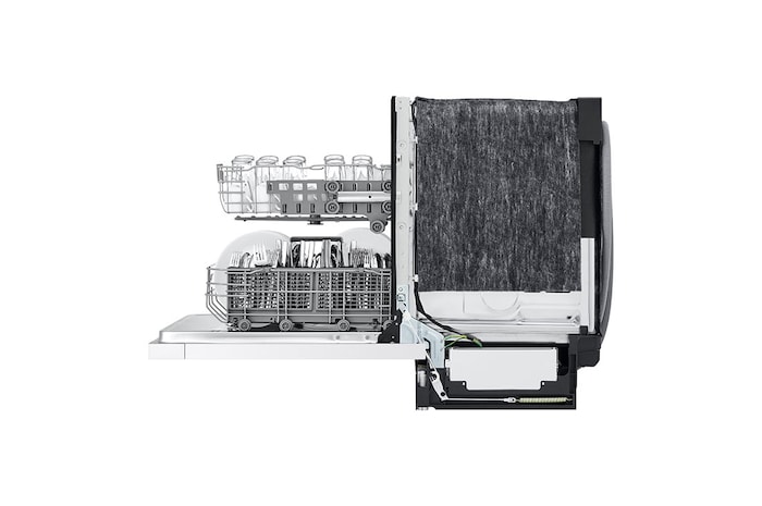 LG Lave-vaisselle à commande frontale avec fonctionnement silencieux LoDecibel, LDFC2423W